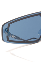 نظارة شمسية بتصميم قناع رياضي